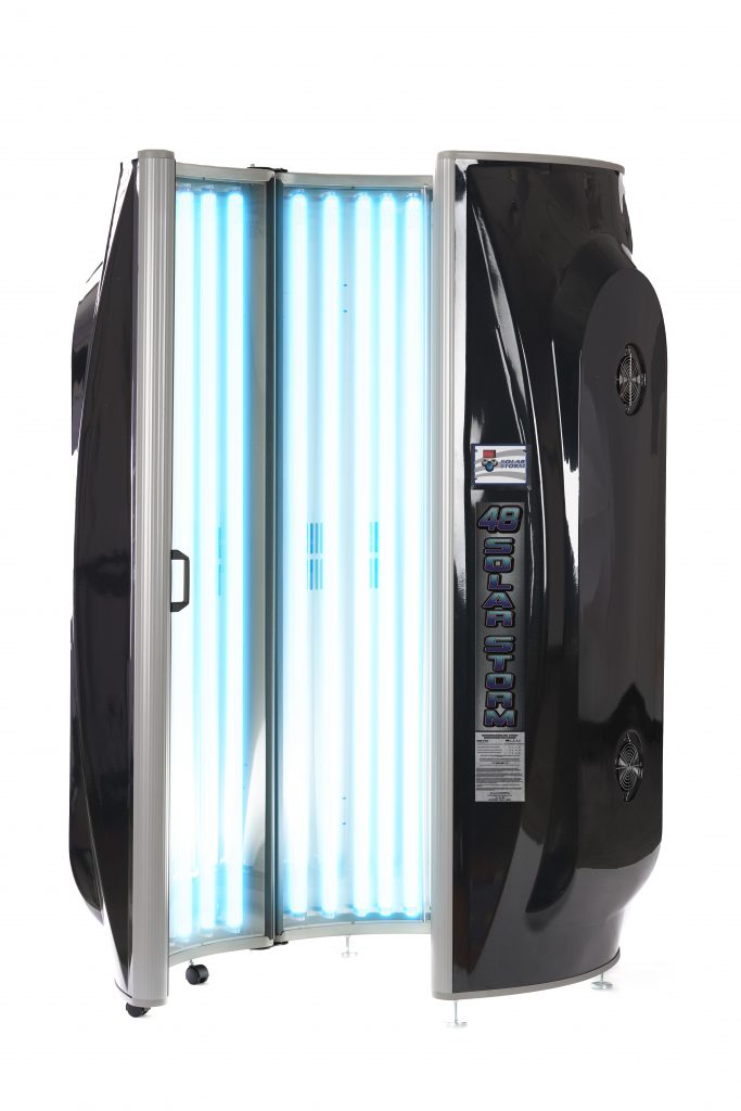 Solar Storm 48ST 220V Stand-Up Commercial Tanning Bed - TanningBedDepot
